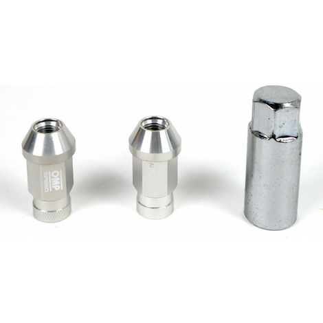 Set Tuercas OMP 7075 Plata 20 uds M14 x 1,25 (1/3)