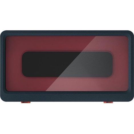 Boîte magique - Support de téléphone étanche à suspendre/coller - Étui de téléphone sous la douche, dans le bain ou en cuisinant - Bleu et rouge - Convient à la plupart des téléphones (1/5)