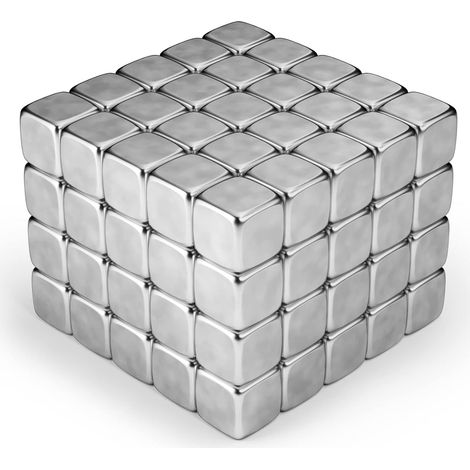 Cubes Magnetiques - 100 Pieces 5x5x5 mm - Pour Refrigerateur Bureau Decoration Organisateur - Lot de 100 (1/5)