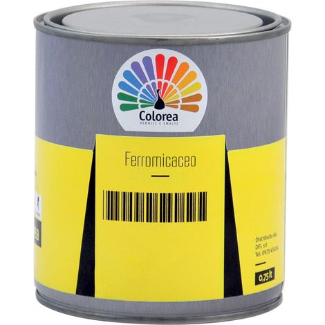 SMALTO FERROMICACEO 'COLOREA' Lt. 2,5 Grigio chiaro- 2 pezzi  - COLOREA