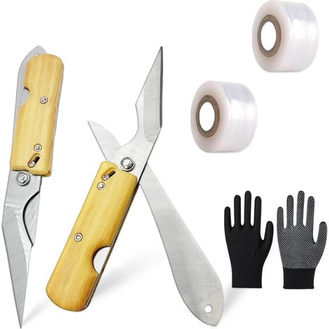 Garden Knife, 3-in-1 Multifunction Garden Tools, Garden Shears, Grafting Knife, Debarker, Tree Pruning and Grafting Young Plants (1/5)