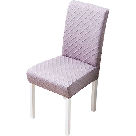 Housse De Chaise - Élastique Anti-Salissures - Pour Salle À Manger Bureau Restaurant - Lot De 2 (1/5)