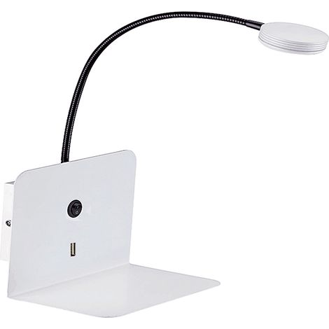 Applique de lit LED 3W avec port USB blanc (1/4)