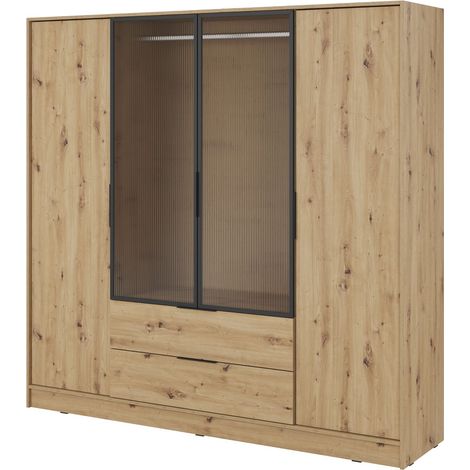 Armoire, Chêne Artisan, 206 x 200 x 51 cm (1/5)