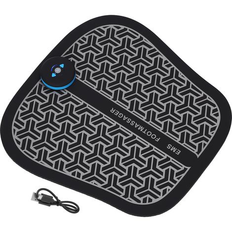 Tapis de Massage Pieds Électrique Rechargeable USB Stimulateur Musculaire Coussin de Massothérapie à Courant Micro pour Détente Maison (1/5)