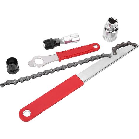 Extracteur de pédalier vélo et démonte-chaîne - Outil de réparation multifonction pour cassette et plateau (1/5)