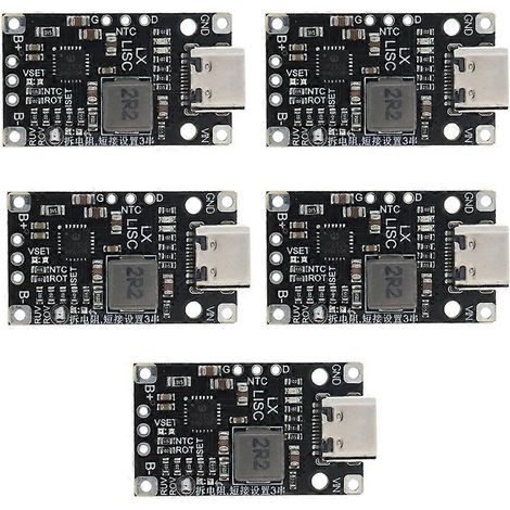 3S BMS Schnelllademodul für Lithium-Ionen-Akkus Typ C (5 Stück) 8,4 V/12,6 V mit Unterstützung für Balanced Loading und Ladeanzeige (1/5)