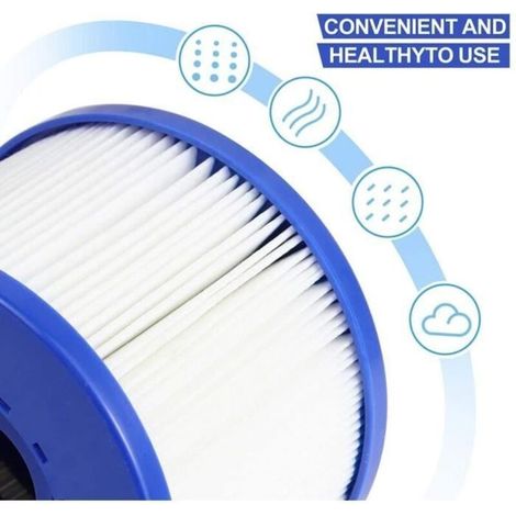 Filter für Wave-Whirlpools – Standard- und Gewindefilterkartuschen, 6er-Pack, kompatibel mit Cosy Spa, Wave Spa, Clev (1/5)