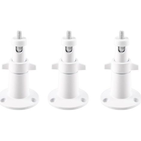 3 Pack White Metal Wall Mount Bracket for Arlo Smart Security Cameras - Adjustable Indoor/Outdoor Mount for Arlo Cameras and Other Compatible Models (1/4)