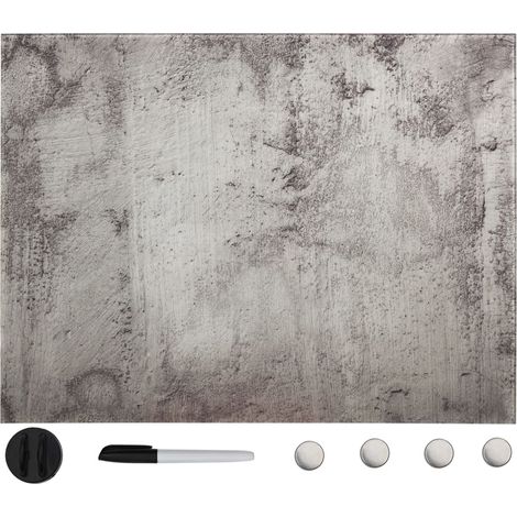 Magnettafel Wandmontage Glas 80x60 cm vidaXL
