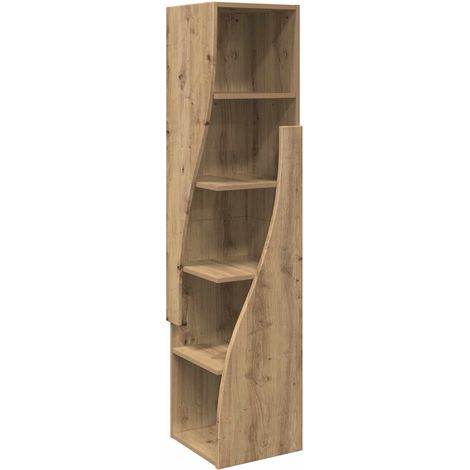 Maison Exclusive - Meuble d'angle Chêne artisanal 32x32x140cm Bois d'ingénierie (1/5)