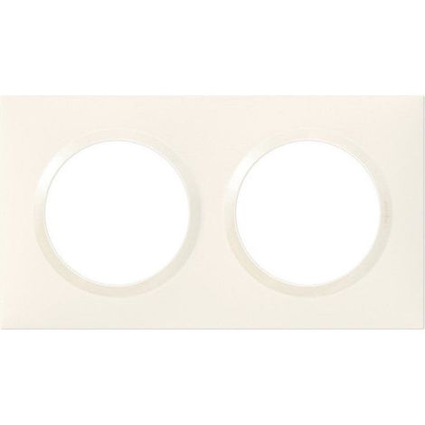 Placa Dooxie - 2 postes - cuadrada - blanca LEGRAND