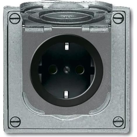 busch-jaeger Enchufe Schuko moderno negro 16 A 250 V