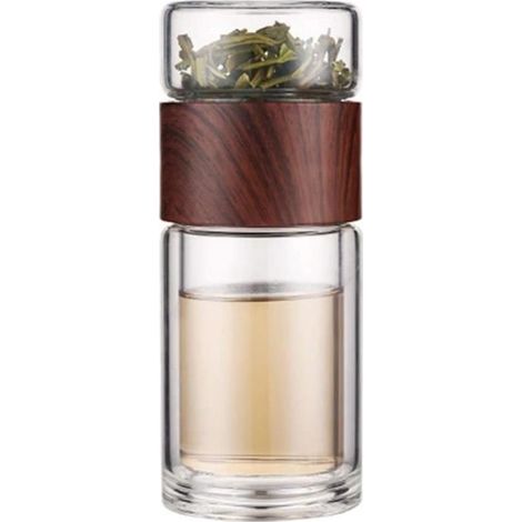 Infuseur à Thé - Verre - 300 ML - Double Paroi - Portable - Non Toxique (1/4)