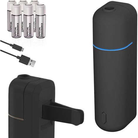 Diffuseur aromatique Noir pour huile et parfum sans fil Idéal pour la voiture ou l'intérieur (1/5)