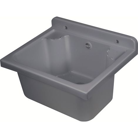 Lavatoio 42x34x24 cm in Polipropilene 11,5l Pilozzo Wash Grigio Lucido (1/5)