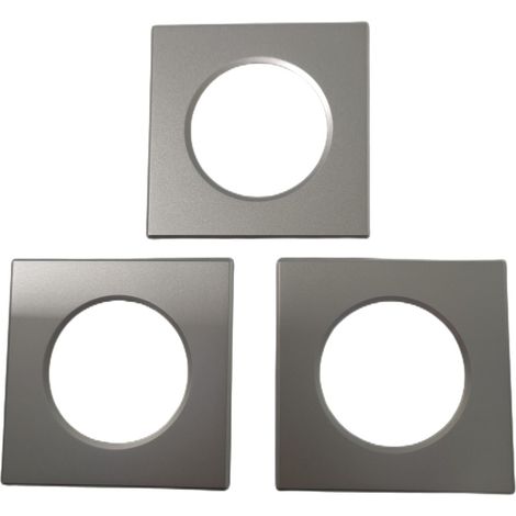 3 Pezzi Coperchi Quadrati Silver Per Faretti Led FP8705W (1/3)