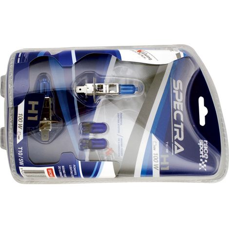 2 Ampoules Spectra H1 12V 100W 5700K - P14.5S - 2 Ampoules T10 12V 5W - W2.1x9.5D (1/5)