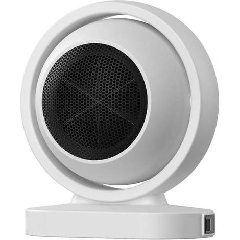 Chauffage électrique Portable 380W, ventilateur de bureau, poêle, souffleur d'air chaud, Mini radiateur, for la maison, le bureau, la pièce, for l'hiver, faible consommation(blanc) (1/4)