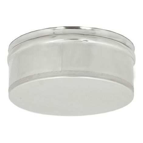 Tappo inox aisi 304 cieco senza spurgo scarico condensa innesto femmina, diametro 80mm (1/5)
