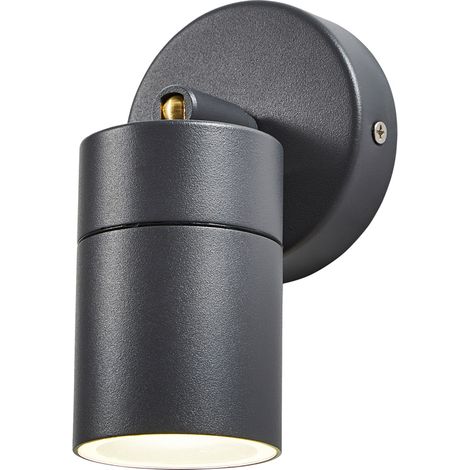 Litecraft Kenn Spotlight Outdoor Wall Ceiling Fitting - Anthracite (1/4)
