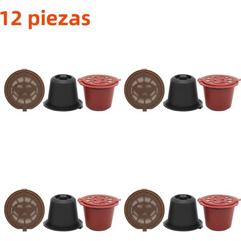 Filtres rechargeables de 30 à 3 pièces pour machine à café Nespresso, capsules réutilisables avec cuillère et brosse, dosettes de café (1/4)