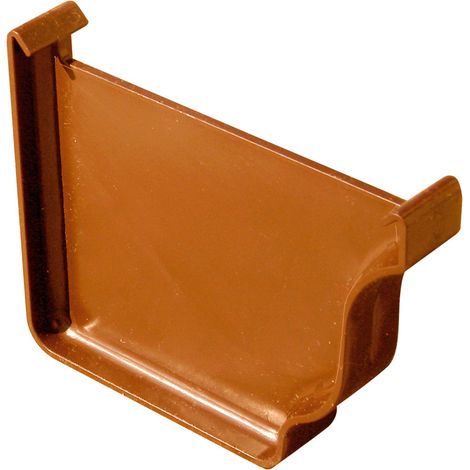 Fond de gouttière droite/gauche PVC BEST - effet cuivre - First Plast