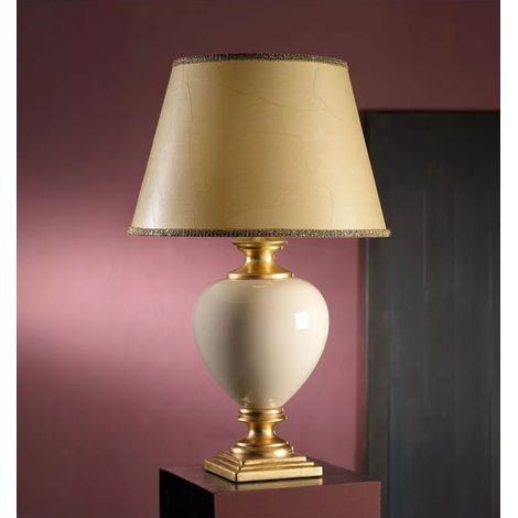 lampada onli "mozart" avorio pergamena oro d45 (1/4)