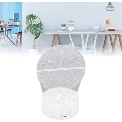 Star Wars 3D-Lampe mit USB-Touch-Fernbedienung, originelles Geschenk, siebenfarbige Acryl-LED, individuell anpassbares Nachtlicht (1/5)