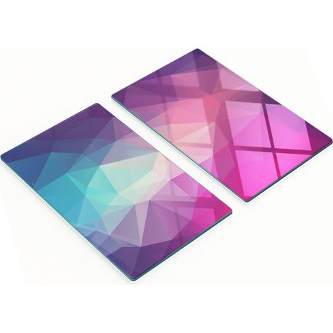 Tablas decorativas de vidrio para cortar y servir, dise帽o abstracto, 2x30x52 cm