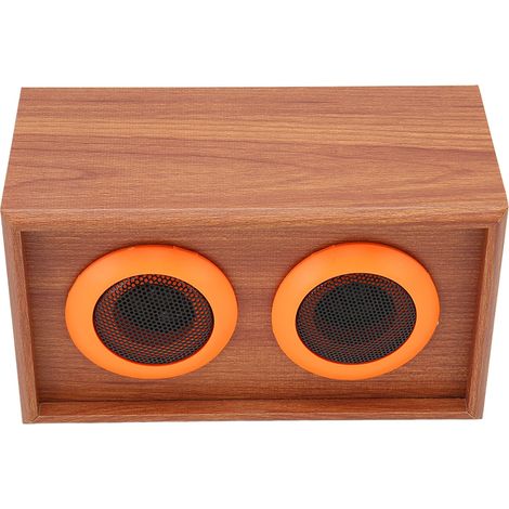 HiFi-Lautsprecher mit Holz-Hochtöner, HiFi-Klang, 35 W, 6 Ω, natürliches Holzmaserungsdesign