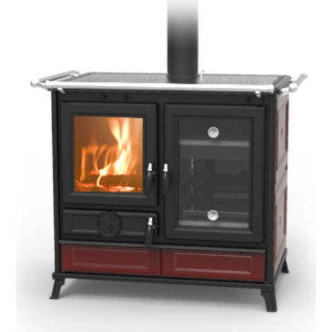 Cucina a Legna Thermorossi Margherita Evo 12.1 kW - Bordeaux
