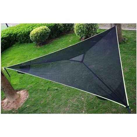 Hamac triangulaire pour arbre – 3 places – Nylon résistant – Système d'ancrage à 3 points – Confortable et respirant – Pour camping et jardin