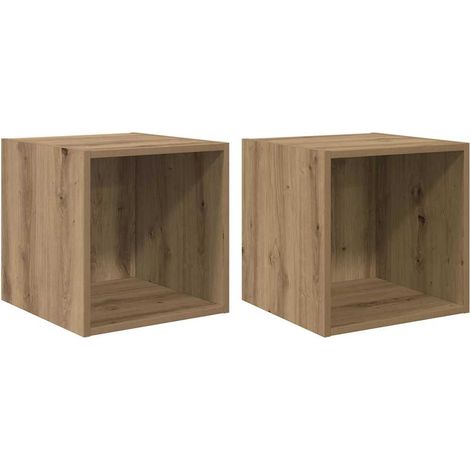 Maison Exclusive - Armadietto a muro 2 pcs Rovere artigianale 37 x 37 x 37 cm