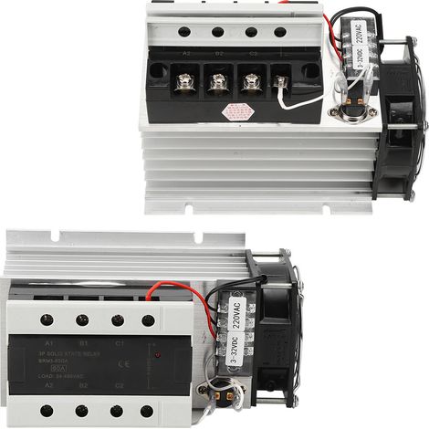 Relais statique BERM triphasé avec protection intégrée, composant électronique BRM60DA150YCT (1/5)