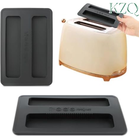 2 Pack Housse de Protection pour Grille-Pain, Couvre-Pain Universel en Silicone, Accessoire Couvercle de Machine à Pain et Appareil à Sandwich-KZQ (1/5)