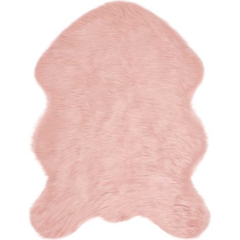 Maison Exclusive - Alfombra de de oveja sintética TAFALLA Rosa 80