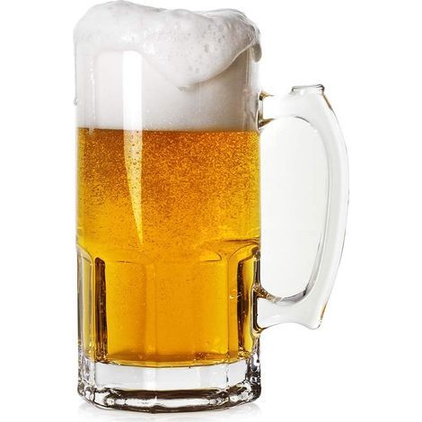 Chope À Bière - Verre À Bière 1 L - Avec Anse - Pour Oktoberfest Et Réceptions - Lot De 1 (1/5)