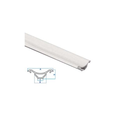 Profilo Raccordo Igienico Rigido Bianco Mm. A=30 B=14 C=6,4 H=11 10 Pezzi