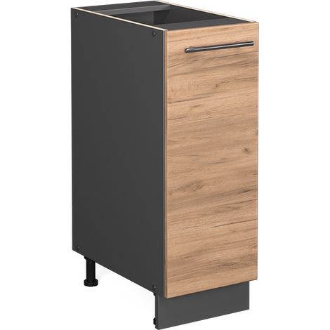 Meuble de cuisine Fame-Line, Chêne de force doré, 30 cm sans plan de travail, Vicco