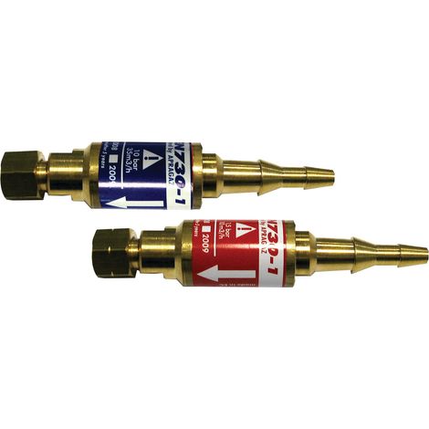 Paire clapet anti-retour SECURIDAVE SG2L pour chalumeau D6+10 mm blister - GCE CHARLEDAVE - GF2842003EMB