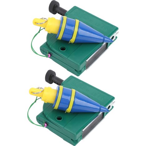 2 Stück Magnetdraht-Hammer-Lot, 3 Meter, aus legiertem Stahl, vertikales Messwerkzeug (1/5)