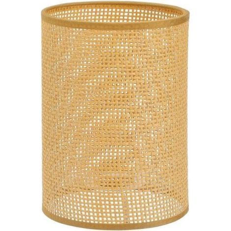 Petit Abat Jour Rotin Remplacement Pour Lustres Lampes 14x20cm (1/5)