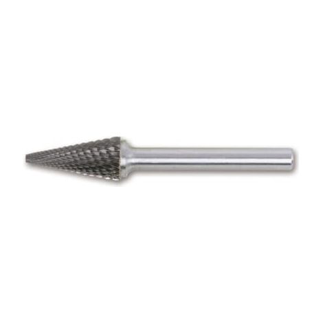 Fresa rotativa Beta 6mm, cónica 16x25mm, carburo de tungsteno, herramienta para desbarbado y corte de precisión, alta durabilidad.