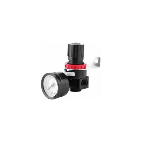 1 Stück AR2000 G1/4 Luftdruckregler für pneumatisch gesteuerte Kompressoren mit Manometer - Crezuo (1/4)