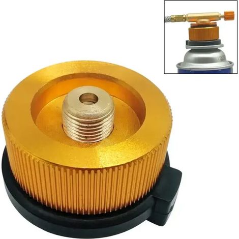 Adaptateur pour réchaud à gaz de camping extérieur, tuyau de raccordement pour bouteille de gaz GPL et plate, accessoires de charge de gaz, réchauds de cuisine portables (1/5)
