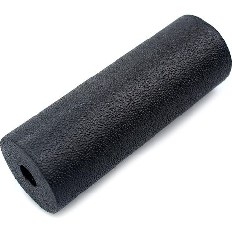 Mini rullo massaggiante 5,3 x 15 cm, rullo in schiuma per fitness, rullo rotondo in schiuma per massaggio fasciale su schiena, gambe e piedi per alleviare la tensione muscolare - Nero (1/5)