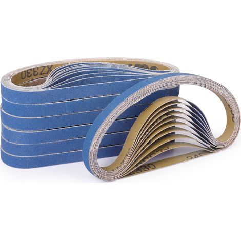 40PCS Bande Abrasive 13 x 457 mm 180 Grain (1/5)