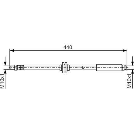 Flexible de frein Bosch 1 987 481 484 CITROËN 1367814080 16 174 326 80 4806 G7 (1/2)