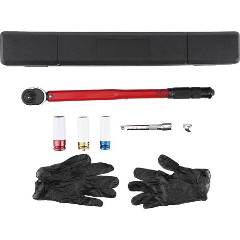 Clé dynamométrique, 30-210 Nm, pré-calibrée à ±4%, longueur de 47 cm, compatible avec des embouts de 12,5 mm, fonction de libération rapide (1/5)